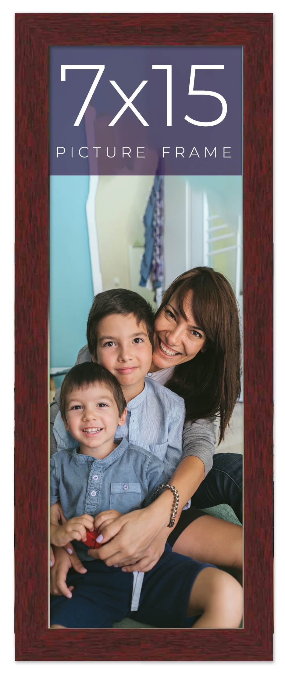 7x15 Frame Brown Solid Wood Picture Frame Width 0.75 Inches | Interior ...