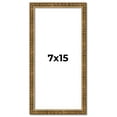 thumbnail image 1 of 7x15 Frame Gold Kingsley Distressed Solid Wood Picture Frame Width 0.75 Inches | Interior Frame, 1 of 8