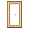 thumbnail image 1 of 7x15 Frame Gold Plein Aire Solid Wood Picture Frame Width 2 Inches | Interior Frame Depth 0.5, 1 of 8
