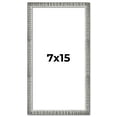 thumbnail image 1 of 7x15 Frame Silver Grey Distressed Solid Wood Picture Frame | 0.75 Inch Moulding Width | Interior, 1 of 8
