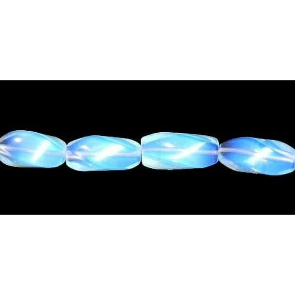 7x15mm 16" Strand Opalite Twist Beads Genuine Gemstone Natural Jewelry Making
