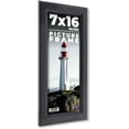 thumbnail image 1 of 7x16 Frame Black Passaggi Solid Wood Picture Frame Width 1.5 Inches | Interior Frame Depth 0.5, 1 of 8