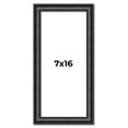 thumbnail image 1 of 7x16 Frame Black Real Wood Picture Frame Width 1.25 inches | Interior Frame Depth 0.5 inches |, 1 of 8