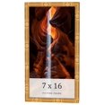 thumbnail image 1 of 7x16 Frame Gold Bamboo Solid Wood Picture Frame | 1 Inch Moulding Width | Interior Frame Depth 0.75, 1 of 8