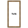 thumbnail image 1 of 7x16 Frame Gold Kingsley Distressed Solid Wood Picture Frame Width 0.75 Inches | Interior Frame, 1 of 8