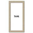 thumbnail image 1 of 7x16 Frame Grey Solid Wood Picture Frame Width 1 Inches | Interior Frame Depth 0.5 Inches |, 1 of 8