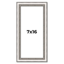 7x16 Frame Silver Real Wood Picture Frame Width 1.25 Inches | Interior Frame Depth 0.5 Inches |