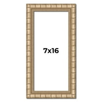 7x16 Frame Silver Real Wood Picture Frame Width 1.5 inches | Interior Frame Depth 0.5 inches |