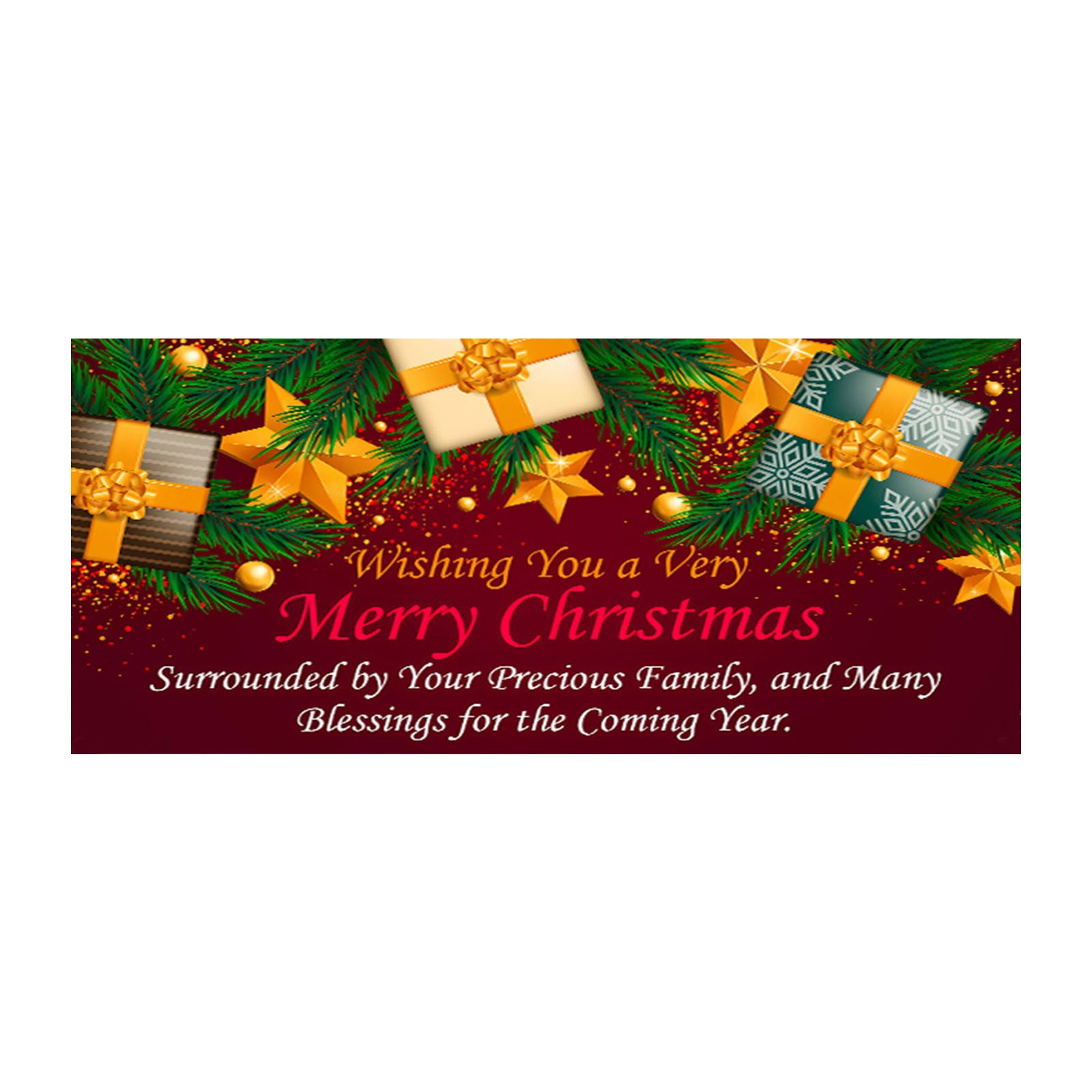 7x16 Ft Holy Night Christmas Outdoor Garage Door Banner Red Blue Night