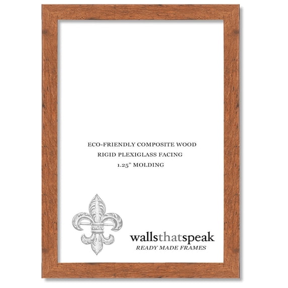 7x16 Light Walnut Rustic Pine Picture Frame for Puzzles Posters Photos or Artwork