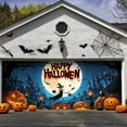thumbnail image 1 of 7x16FT Halloween Garage Door Cover Decorations Witch Skeleton Banner Hanging Halloween Single Garage Door Banner Horror Night Backdrop Decor for Outdoor Indoor Home Party, 1 of 5