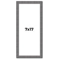 thumbnail image 1 of 7x17 Frame Blue Kingsley Pewter Solid Wood Picture Frame Width 0.75 Inches |Interior Depth 0.5, 1 of 8