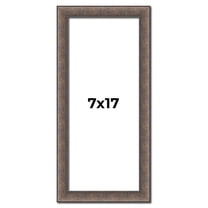 7x17 Frame Silver Real Wood Picture Frame Width 1.25 Inches | Interior Frame Depth 0.5 Inches |