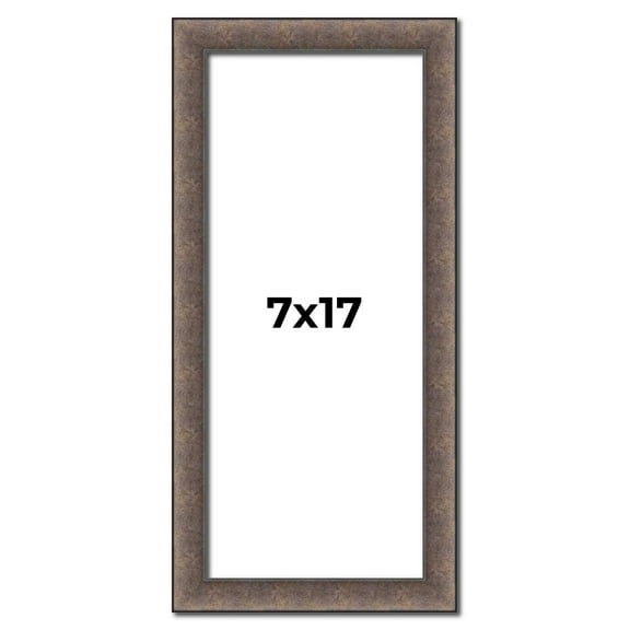 7x17 Frame Silver Real Wood Picture Frame Width 1.25 Inches | Interior Frame Depth 0.5 Inches |