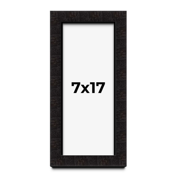 7x17 Shadow Box Black Solid Wood Display Picture Frame | 1 Inch Rabbet Depth | | 1.375 Inch