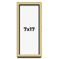 thumbnail image 1 of 7x17 Shadow Box Frame Gold | 1.375 Inches Deep Real Wood Contemporary Shadowbox Display Frame | UV, 1 of 7
