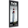 thumbnail image 1 of 7x18 Frame Black Passaggi Solid Wood Picture Frame Width 1.5 Inches | Interior Frame Depth 0.5, 1 of 8