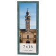 thumbnail image 1 of 7x18 Frame Blue Rustic Barnwood Solid Wood Picture Frame Width 1.25 Inches | Interior Depth 0.5, 1 of 8