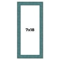 thumbnail image 1 of 7x18 Frame Blue Rustic Barnwood Solid Wood Picture Frame Width 1.25 Inches | Interior Depth 0.5, 1 of 8