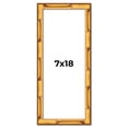 thumbnail image 1 of 7x18 Frame Gold Bamboo Solid Wood Picture Frame | 1 Inch Moulding Width | Interior Frame Depth 0.75, 1 of 8