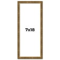 thumbnail image 1 of 7x18 Frame Gold Kingsley Distressed Solid Wood Picture Frame Width 0.75 Inches | Interior Frame, 1 of 8