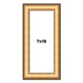 thumbnail image 1 of 7x18 Frame Gold Plein Aire Solid Wood Picture Frame Width 2 Inches | Interior Frame Depth 0.5, 1 of 8
