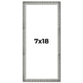 thumbnail image 1 of 7x18 Frame Silver Grey Distressed Solid Wood Picture Frame | 0.75 Inch Moulding Width | Interior, 1 of 8