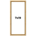 thumbnail image 1 of 7x19 Frame Beaded Gold Solid Wood Picture Frame | 0.75 Inches Moulding Width | Liscio Oro, 1 of 8