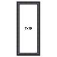 thumbnail image 1 of 7x19 Frame Black Real Wood Picture Frame Width 1.25 inches | Interior Frame Depth 0.5 inches |, 1 of 8
