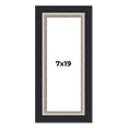 thumbnail image 1 of 7x19 Frame Black Real Wood Picture Frame Width 2.25 Inches | Interior Frame Depth 0.5 Inches |, 1 of 8
