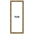 thumbnail image 1 of 7x19 Frame Gold Kingsley Distressed Solid Wood Picture Frame Width 0.75 Inches | Interior Frame, 1 of 8