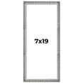 thumbnail image 1 of 7x19 Frame Silver Grey Distressed Solid Wood Picture Frame | 0.75 Inch Moulding Width | Interior, 1 of 8