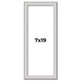 thumbnail image 1 of 7x19 Frame Silver Inner Slope Bevel Picture Frame | 1 Inch Moulding Width | 0.75 Inch Rabbet Depth, 1 of 8