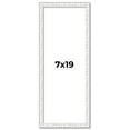 thumbnail image 1 of 7x19 Frame White Real Wood Picture Frame Width 0.75 inches | Interior Frame Depth 0.5 inches |, 1 of 8