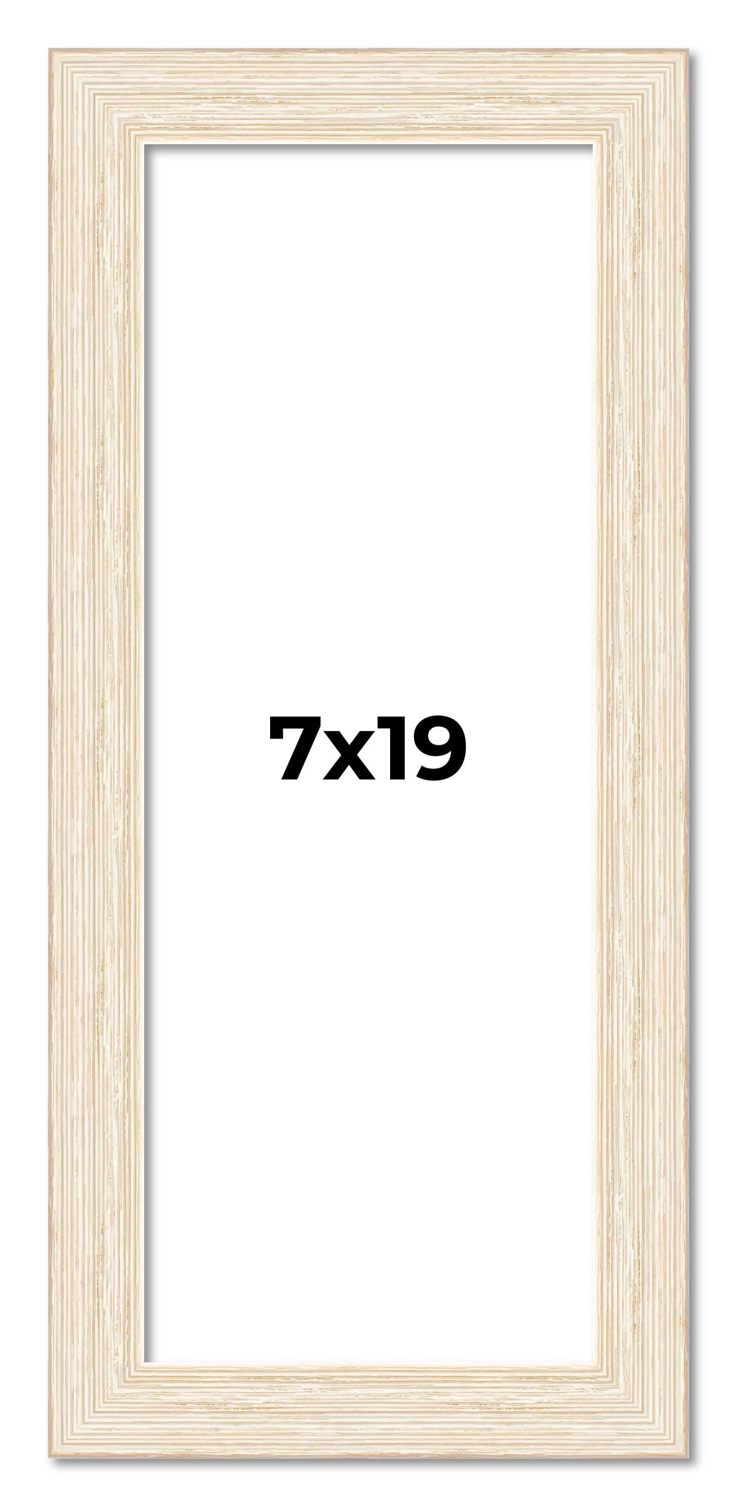 7x19 Frame White Real Wood Picture Frame Width 1.5 inches | Interior ...