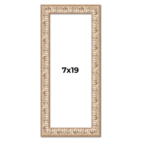 7x19 Frame White Real Wood Picture Frame Width 1.5 inches | Interior Frame Depth 0.5 inches |