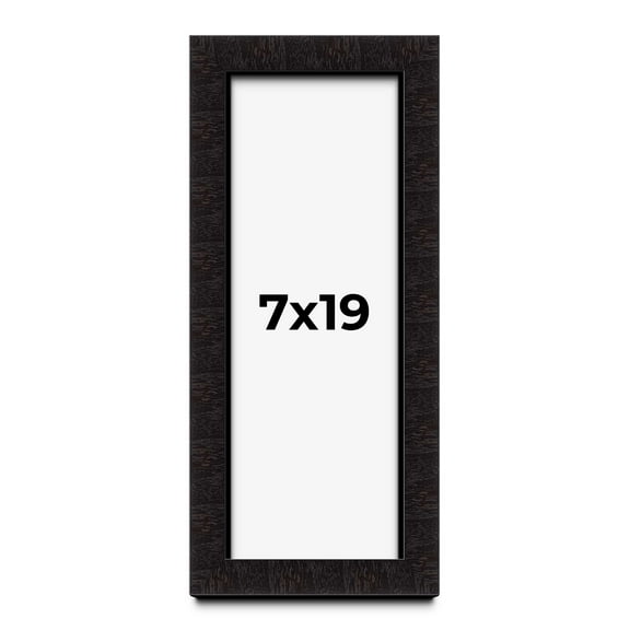 7x19 Shadow Box Black Solid Wood Display Picture Frame | 1 Inch Rabbet Depth | | 1.375 Inch