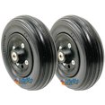 thumbnail image 1 of 7x2 BLACK Wheel Assembly With Solid Polyurethane Tire, 5/16" Bearings, 1 of 2