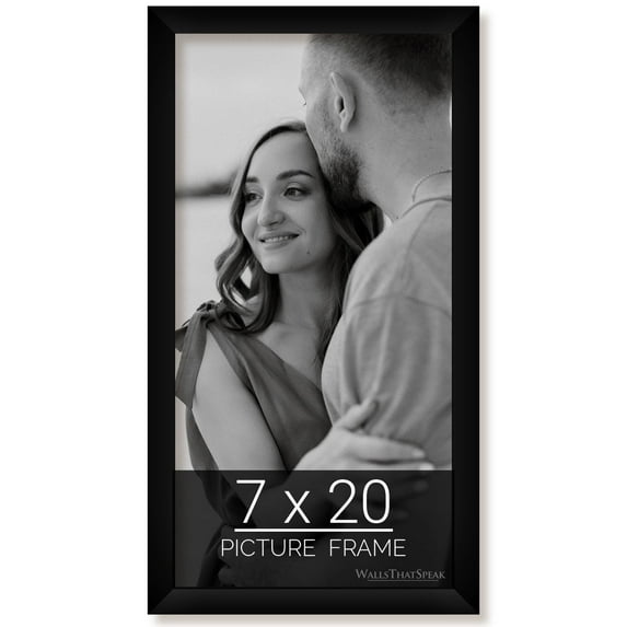 7x20 Black Picture Frame for Puzzles Posters Photos or Artwork