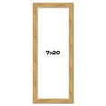 thumbnail image 1 of 7x20 Frame Beige Real Wood Picture Frame Width 1.25 inches | Interior Frame Depth 0.5 inches |, 1 of 8