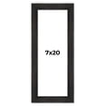 thumbnail image 1 of 7x20 Frame Black Rustic Barnwood Solid Wood Picture Frame | 1.5 Inch Moulding Width | Includes UV, 1 of 8