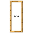 thumbnail image 1 of 7x20 Frame Gold Bamboo Solid Wood Picture Frame | 1 Inch Moulding Width | Interior Frame Depth 0.75, 1 of 8