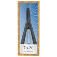 thumbnail image 1 of 7x20 Frame Gold Bamboo Solid Wood Picture Frame | 1 Inch Moulding Width | Interior Frame Depth 0.75, 1 of 8