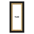 thumbnail image 1 of 7x20 Frame Gold Real Wood Picture Frame Width 2.25 Inches | Interior Frame Depth 0.5 Inches |, 1 of 8