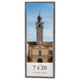 thumbnail image 1 of 7x20 Frame Silver Grey Distressed Solid Wood Picture Frame | 0.75 Inch Moulding Width | Interior, 1 of 8