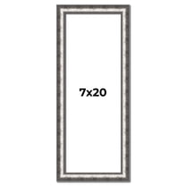 7x20 Frame Silver Real Wood Picture Frame Width 1.125 Inches | Interior Frame Depth 0.5 Inches |