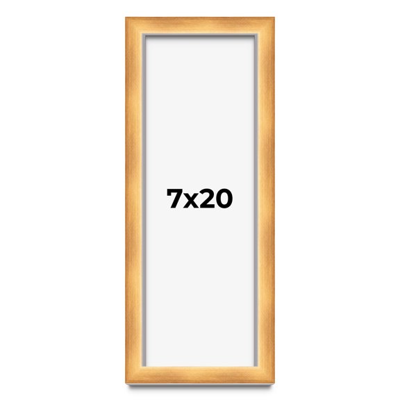 7x20 Shadow Box Bronze Cross-Brushed Display Frame | 1.625 Inches Deep Solid Wood | UV Resistant