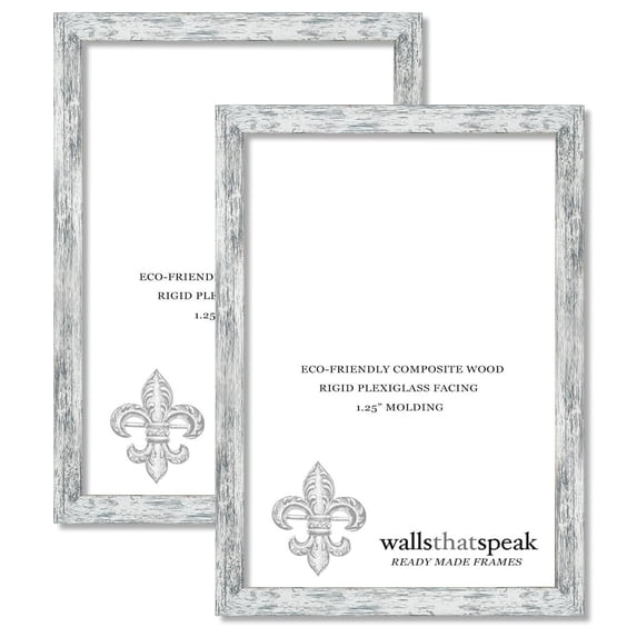 7x20 White American Barn Picture Frame for Puzzles Posters Photos or Artwork (2-Pack)