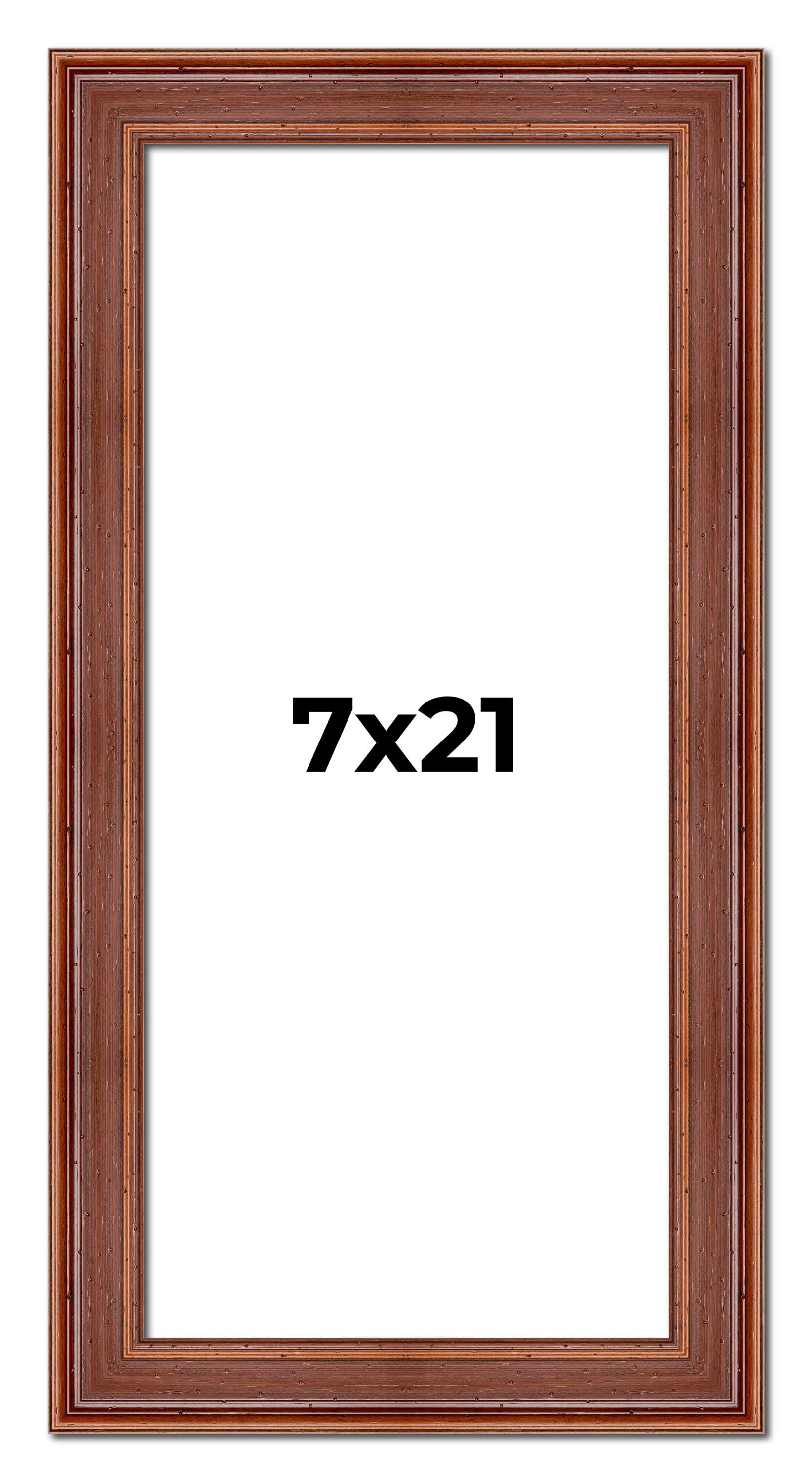 7x21 Frame Brown Old Farmhouse Waxed Board 2