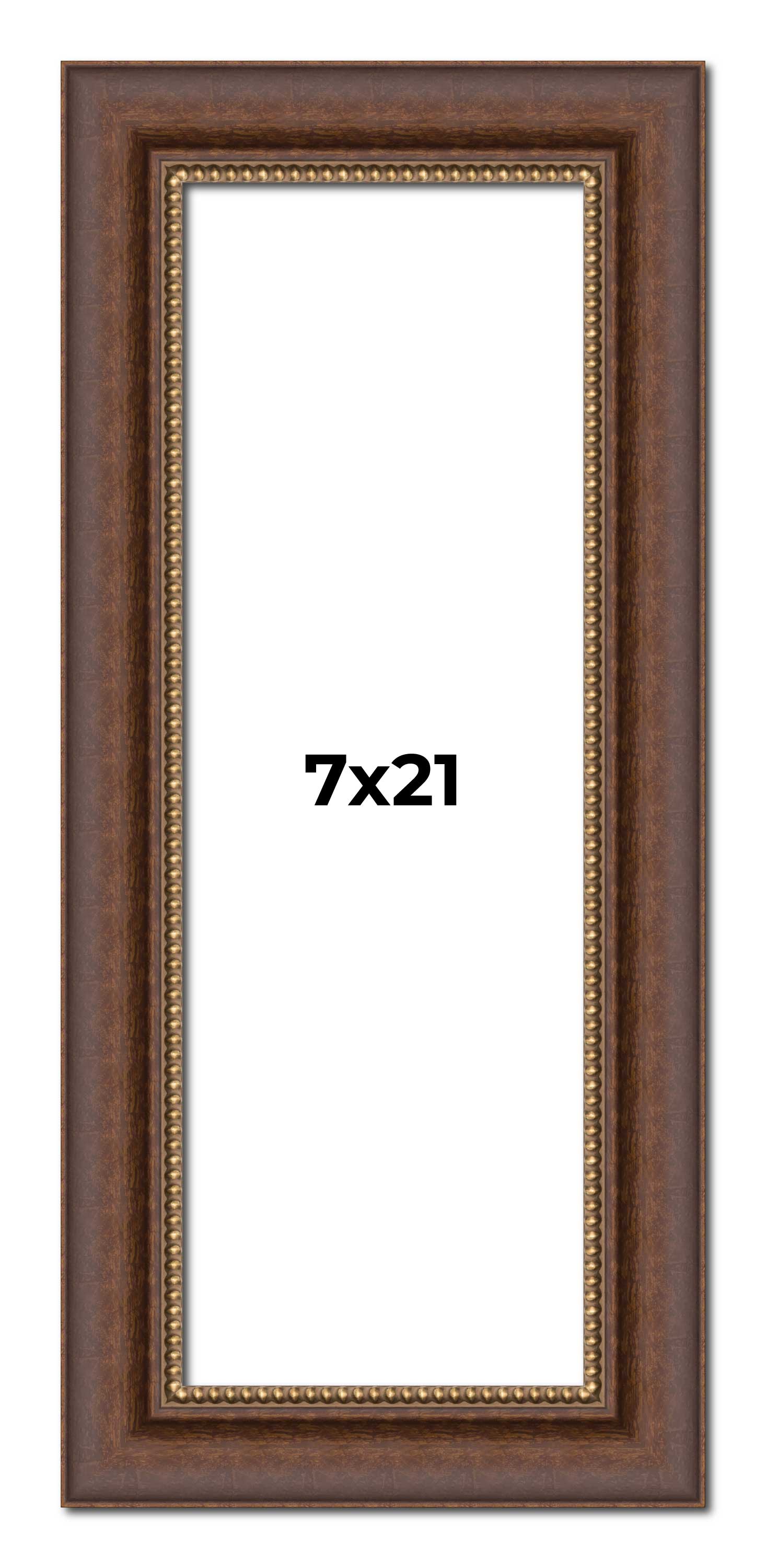 7x21 Copper and Brown Real Wood Picture Frame Width 2 inches | Interior ...